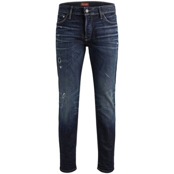 Oblačila Moški Jeans skinny Jack & Jones TOM ORIGINAL JJ 117 12141765 Modra