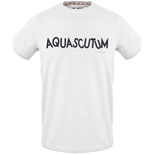 Oblačila Moški Majice s kratkimi rokavi Aquascutum - tsia106 Bela