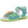 Čevlji  Deklice Sandali & Odprti čevlji Boletta BOLETA  - SANDALES CUIR ENFANT FILLE 7620 BLEU Modra