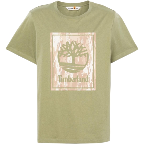 Oblačila Moški Majice s kratkimi rokavi Timberland 236610 Zelena