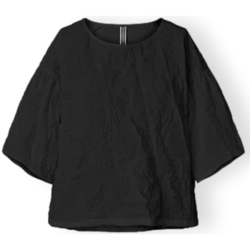 Oblačila Ženske Topi & Bluze Wendykei T-Shirt 221624 - Black Črna