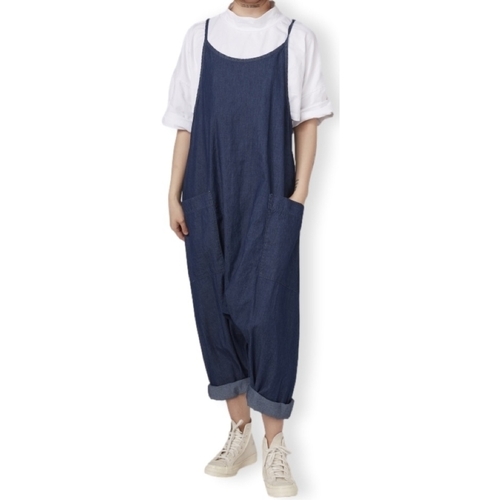 Oblačila Ženske Kombinezoni Wendy Trendy Jumpsuit 110706 - Denim Modra