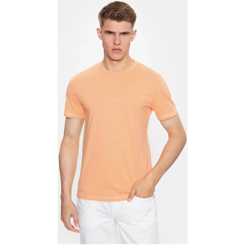 Oblačila Moški Majice s kratkimi rokavi Guess M2YI72 I3Z14 Oranžna