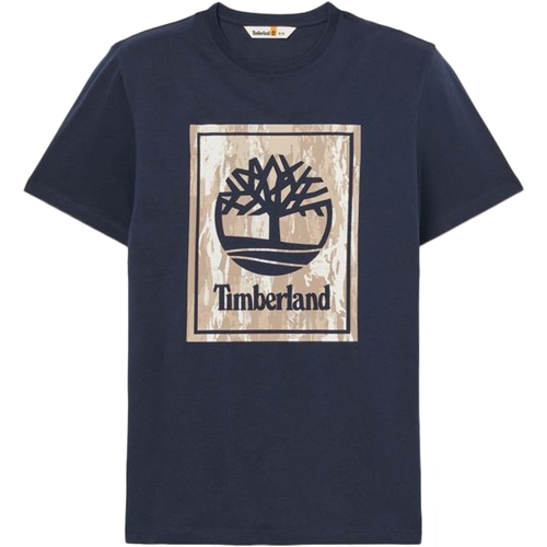 Oblačila Moški Majice s kratkimi rokavi Timberland 236615 Modra