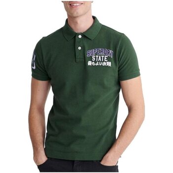 Oblačila Moški Majice & Polo majice Superdry M1110008A Zelena