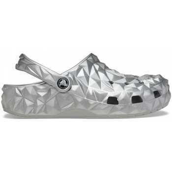 Čevlji  Ženske Sandali & Odprti čevlji Crocs Cls metallic geometric clog Srebrna