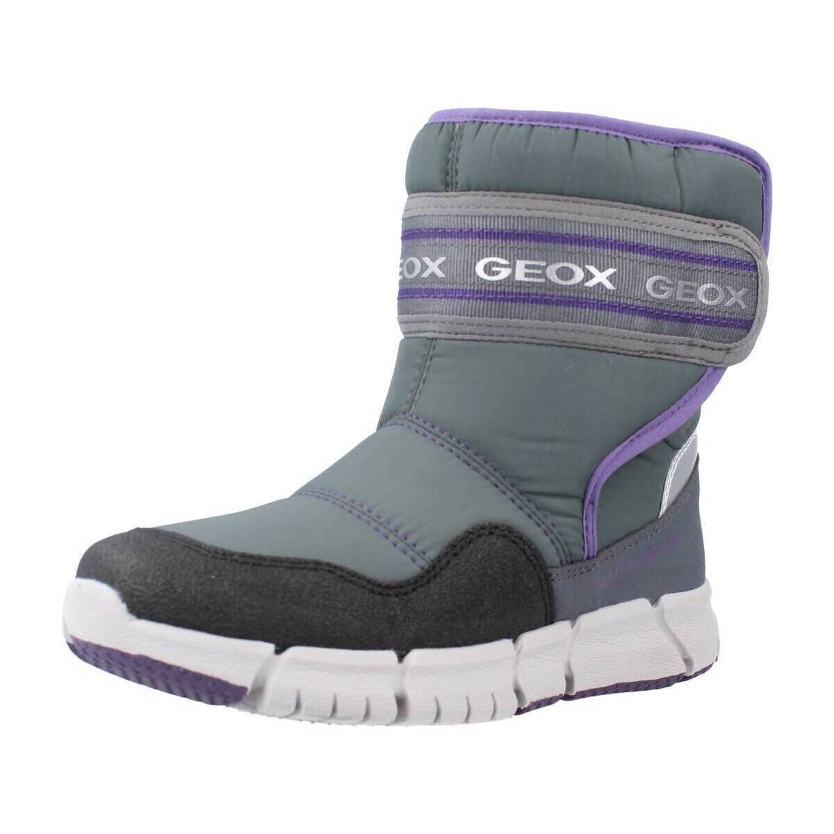 Čevlji  Deklice Škornji Geox J FLEXYPER GIRL B AB Siva