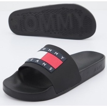 Tommy Jeans FLAG POOL SLD ESS Črna