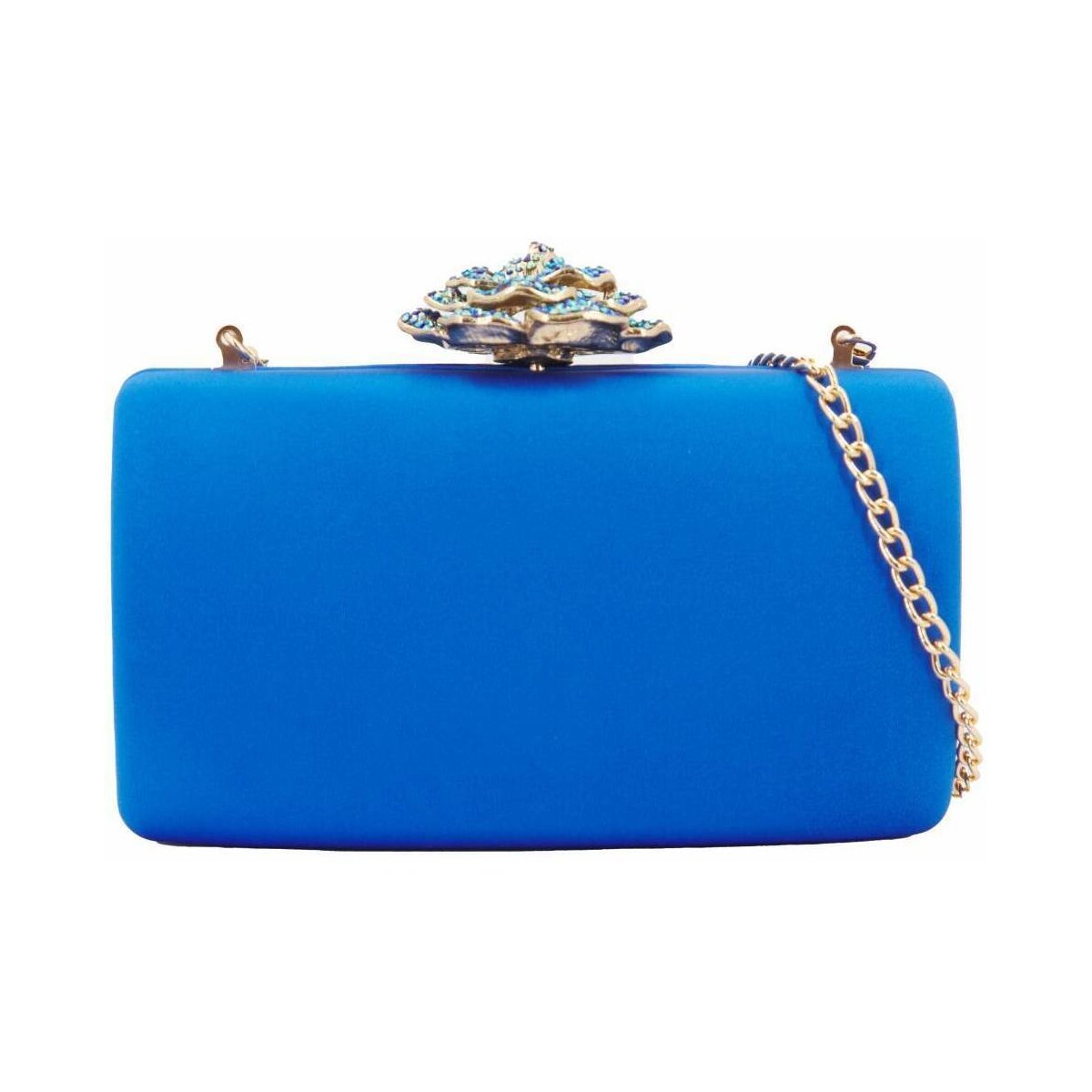 Torbice Ženske Torbe Menbur 85194M BOLSO FIESTA CLUTCH DETALLE Modra