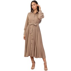 Oblačila Ženske Obleke La Modeuse 71302_P167547 Bež