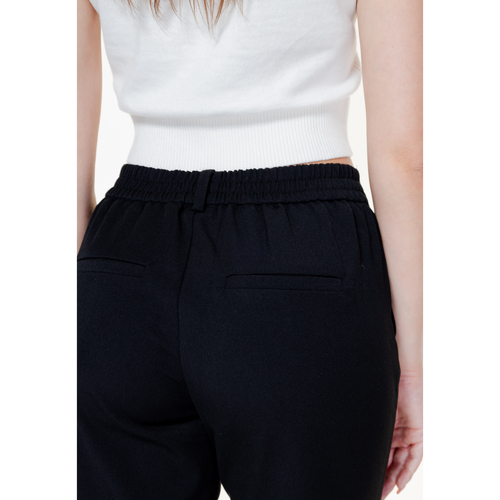 Vero Moda VMMAYA MW LOOSE SOLID PANT NOOS 10225280 Črna