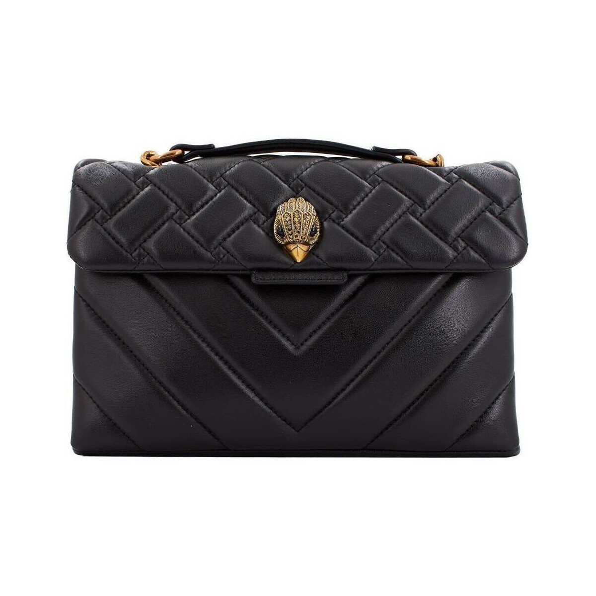 Torbice Ženske Torbe Kurt Geiger London LEATHER KENSINGTON X BA Črna