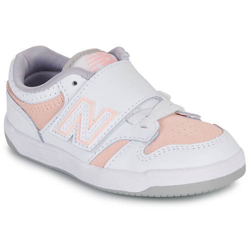 Čevlji  Deklice Nizke superge New Balance 480 Bela / Rožnata