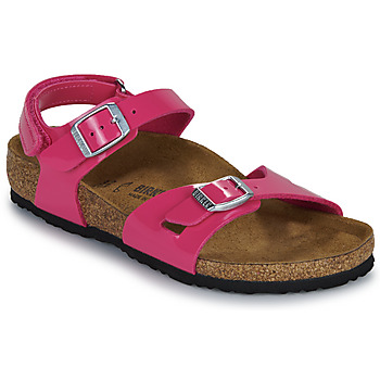 Čevlji  Deklice Sandali & Odprti čevlji BIRKENSTOCK Rio AS Kids BF Patent Fuchsia Tulip Rožnata