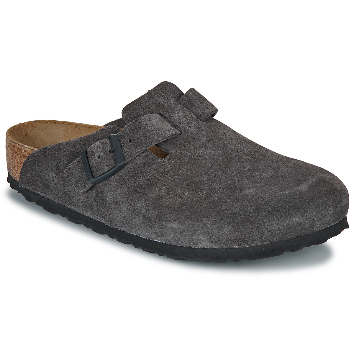 Čevlji  Cokli BIRKENSTOCK Boston LEVE Velvet Grey Suede / Velvet / Siva / Regular