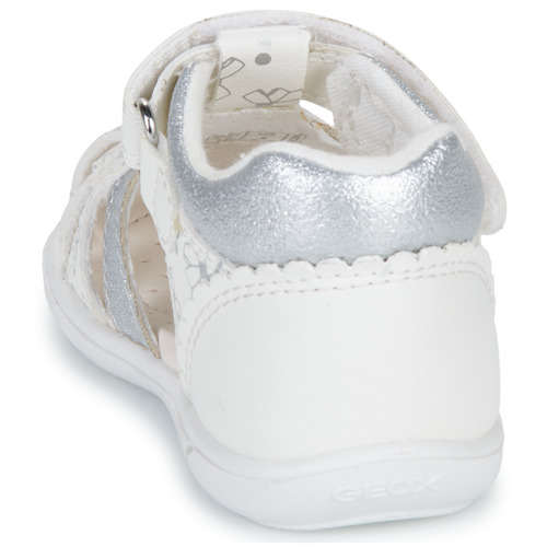 Geox B SANDAL ZAPITO GIRL Bela / Srebrna