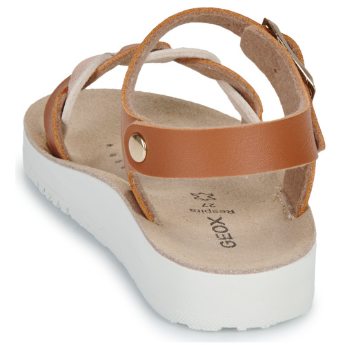Geox J SANDAL COSTAREI GI Kostanjeva / Pozlačena