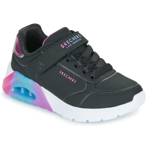 Čevlji  Deklice Nizke superge Skechers UNO LITE 2.0 Črna / Večbarvna