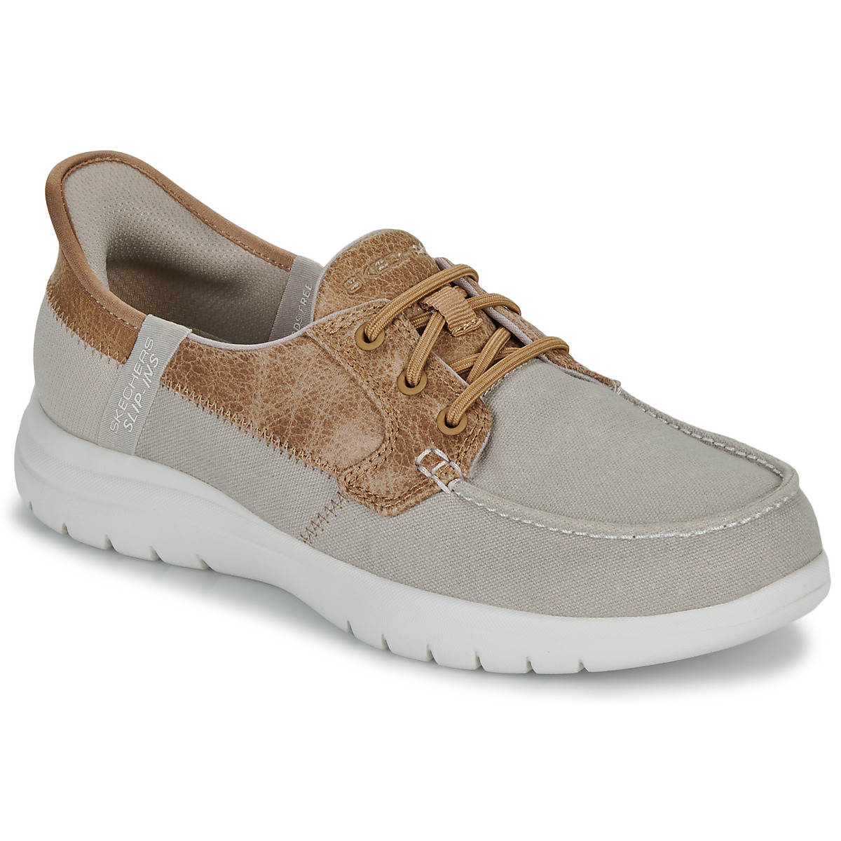 Čevlji  Ženske Mokasini & Jadralni čevlji Skechers SLIP-INS: ON-THE-GO FLEX - PALMILLA Bež