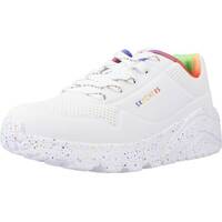 Čevlji  Deklice Modne superge Skechers UNO LITE Bela