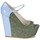 Čevlji  Ženske Salonarji John Galliano S54261 Modra / Zelena