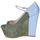 Čevlji  Ženske Salonarji John Galliano S54261 Modra / Zelena