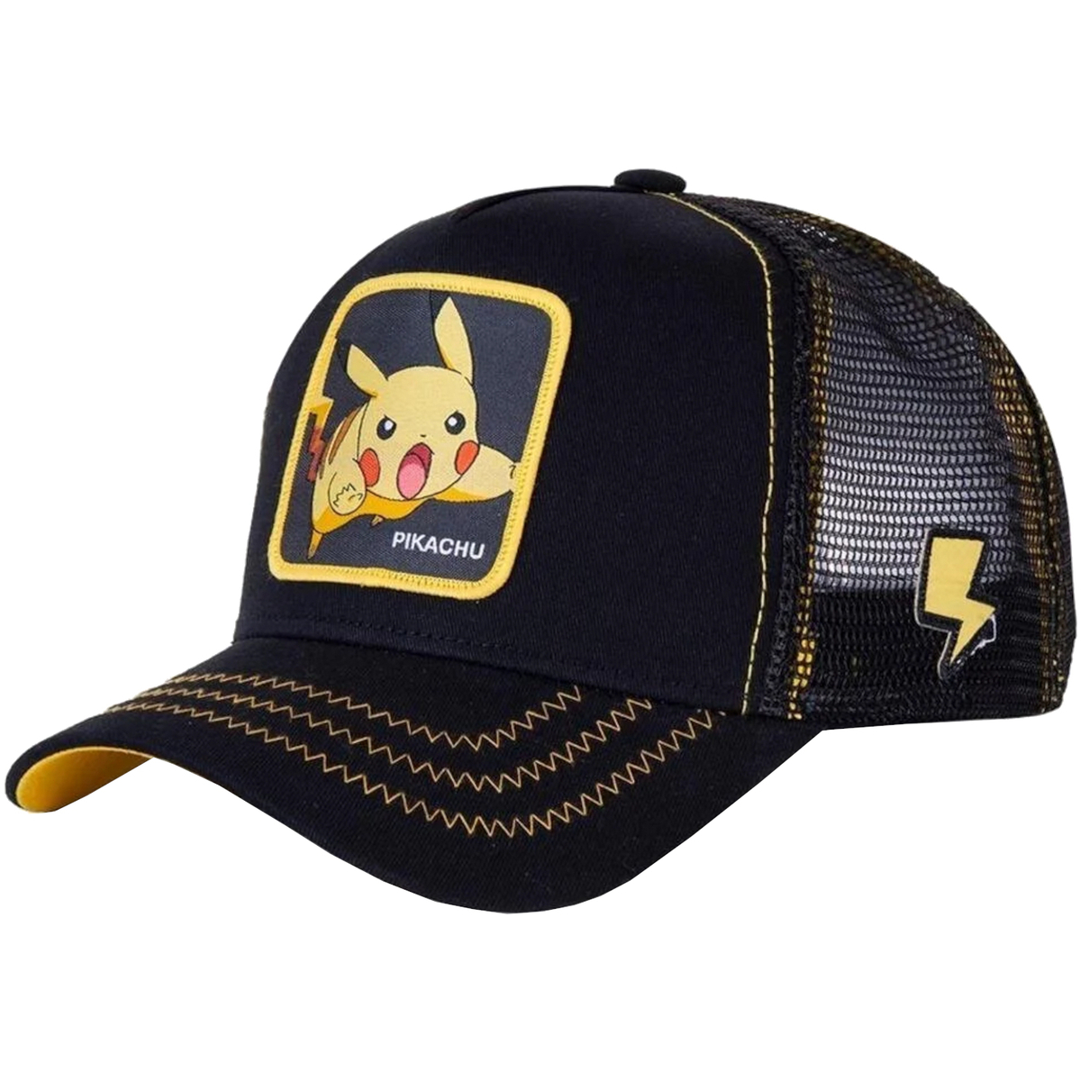 Tekstilni dodatki Moški Kape s šiltom Capslab Freegun Pokemon Pikachu Cap Črna