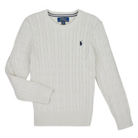 Oblačila Otroci Puloverji Polo Ralph Lauren LS CABLE CN-TOPS-SWEATER Krem