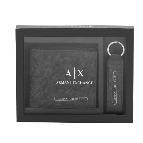 Torbice Moški Denarnice Armani Exchange BARCELONA GIFT SET Črna