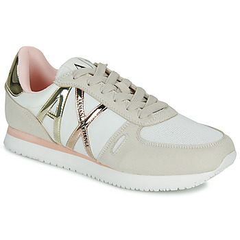 Čevlji  Ženske Nizke superge Armani Exchange XDX031 Bež / Rožnata / Zlata