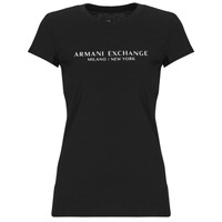 Oblačila Ženske Majice s kratkimi rokavi Armani Exchange 8NYTAB Črna
