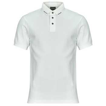 Oblačila Moški Polo majice kratki rokavi Emporio Armani POLO SHIRT EM001081 Bela / Črna
