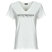 Oblačila Ženske Majice s kratkimi rokavi Emporio Armani TOP EW000409 Bela