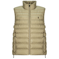 Oblačila Moški Puhovke Polo Ralph Lauren DOUDOUNE SANS MANCHE TERRA VEST Rjava / Straw / Kaki