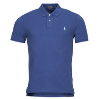 Oblačila Moški Polo majice kratki rokavi Polo Ralph Lauren POLO COUPE DROITE EN COTON BASIC MESH Modra