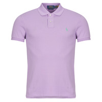Oblačila Moški Polo majice kratki rokavi Polo Ralph Lauren POLO AJUSTE SLIM FIT EN COTON BASIC MESH Vijolična / Vijolična