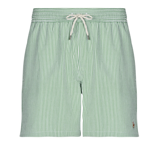 Oblačila Moški Kopalke / Kopalne hlače Polo Ralph Lauren MAILLOT DE BAIN A RAYURES EN SEERSUCKER Zelena / Zelena