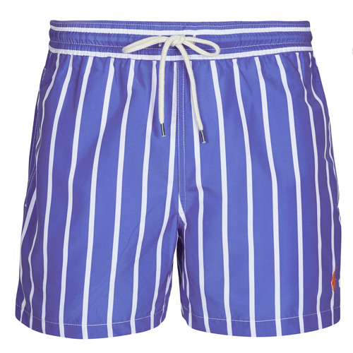 Oblačila Moški Kopalke / Kopalne hlače Polo Ralph Lauren MAILLOT DE BAIN RAYE EN POLYESTER Nebeško-bela / Modra / Vertical / Stripe