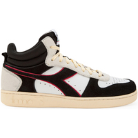 Čevlji  Moški Modne superge Diadora MAGIC BASKET DEMI CUT SUEDE LEATHER 501.178563 Črna