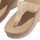 Čevlji  Ženske Japonke FitFlop LULU CRYSTAL EMBELLISHED TOE-POST Bež