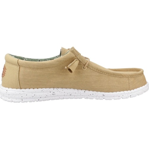 HEYDUDE WALLY WASHED CANVAS Rumena