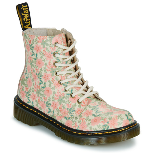 Čevlji  Deklice Polškornji Dr. Martens 1460 Pascal J Pop Floral Print Rožnata / Večbarvna            