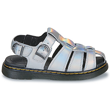 Dr. Martens Caarys J Silver Lazer Reflective Metallic