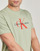 Oblačila Moški Majice s kratkimi rokavi Calvin Klein Jeans SS HERO MONOGRAM TEE30S EU OPT Zelena / Oranžna