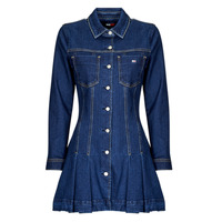 Oblačila Ženske Dolge obleke Tommy Jeans DENIM PLEATED TRUCKER DRESS         
