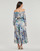 Oblačila Ženske Dolge obleke Guess JOSEE OFF SHOULDER Večbarvna