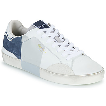 Čevlji  Moški Nizke superge Pepe jeans LANE PRINT M Bela / Siva