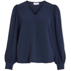 Oblačila Ženske Topi & Bluze Vila Top Gaja L/S - Navy Blazer Modra