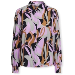 Oblačila Ženske Topi & Bluze Y.a.s YAS Noos Alira Shirt L/S - Abbey Stone Večbarvna