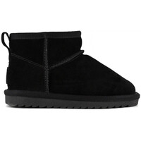 Čevlji  Deklice Škornji Colors of California Short winter boot in suede Črna